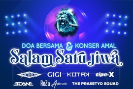 Konser  amal "Salam Satu Jiwa" akan digelar Minggu