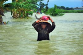 Akses Jalan Desa Putus Akibat Banjir Di Kudus