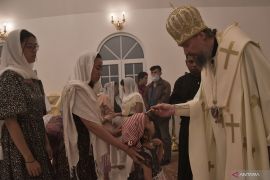 Ibadah malam Natal Gereja Ortodoks St Vladimir