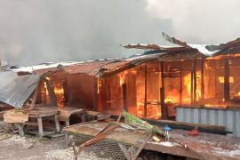 Pasar Cik Puan Pekanbaru terbakar