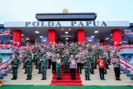 Panglima TNI resmikan Polda Papua Baru, Kapolri: Sebagai bentuk solidnya kerja sama