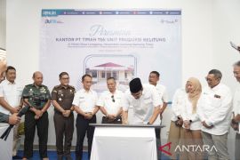 Kantor unit produksi Belitung PT Timah Tbk di Desa Lenggang diresmikan