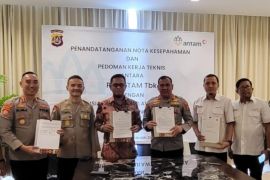 Antam gandang Polda Sultra perkuat pengamanan objek vital nasional