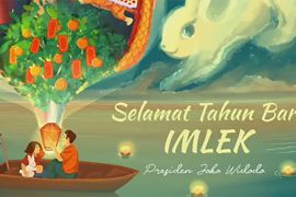 Presiden Jokowi dan sejumlah menteri ucapkan Selamat Tahun Baru Imlek 2023