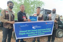 XL Axiata Dukung Cegah Stunting Bagikan Makanan Sehat di Banyuasin