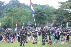 Aksi  teatrikal perjuangan warnai peringatan Merah Putih Sangasanga