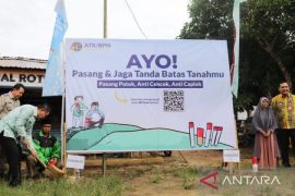 13 ribu tanah di Kalsel dipasang patok serentak ikuti gerakan nasional