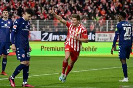 Union Berlin ke puncak klasemen berkat kemenangan 2-1 atas Mainz