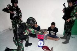 Pamtas Yonif 645/Gardatama Yudha gagalkan penyelundupan 7,1 kg sabu asal Malaysia