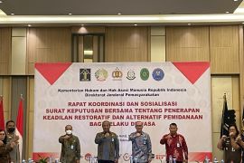 Kemenkumham sosialisasi SKB keadilan restoratif bagi pelaku dewasa
