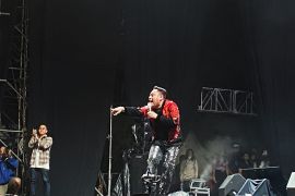 Penyanyi King Nassar di Festival Pasar Musik dengan goyangan tanpa henti