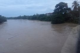 Status Sungai Ciberang Lebak kembali menjadi waspada banjir
