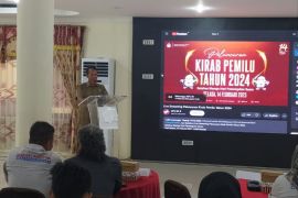 KPU HSU Gelar nonbar pelucuran Kirab Pemilu 2024