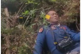 Helikopter Kapolda Jambi dan rombongan mendarat darurat di Bukit Tamia, Kerinci