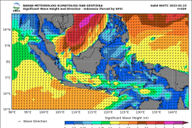 Waspadai gelombang tinggi perairan Indonesia dua hari ke depan