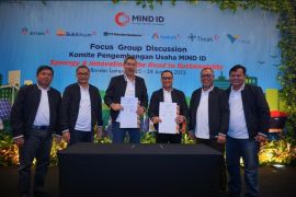 Sinergi Grup MIND ID, PT Timah-Bukit Asam jajaki pengembangan PLTS