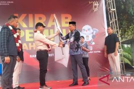 KPU Bangka sambut kirab Pemilu 2024 rute dua
