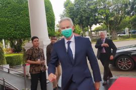 Mantan PM Inggris Tony Blair tiba di Istana Kepresidenan  Jakarta
