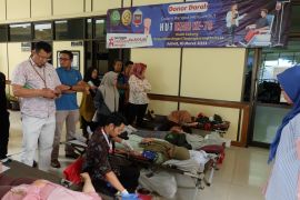 Pegawai hingga hakim PN Tanjungkarang gelar donor darah bersama PMI Lampung