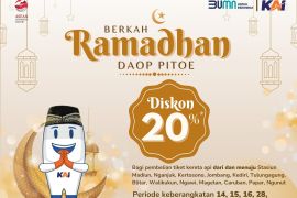 KAI Madiun beri diskon 20 persen tiket kereta api jelang Ramadhan