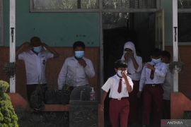 Sekolah di Tlogolele lokasi hujan abu Gunung Merapi tidak diliburkan,  begini kondisinya