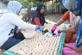 Produksi rengginang di Situdondo