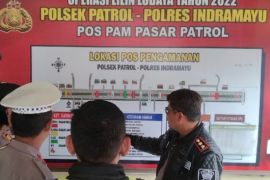 Polres Indramayu cek persiapan jalur mudik Lebaran 2023
