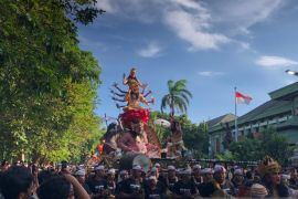 Satpol PP Bali siapkan pengamanan saat malam pawai ogoh-ogoh