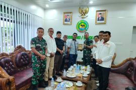 Kembangkan dunia olahraga, Dandim terima kunjungan KONI Bengkalis