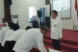 Kanwil Kemenkumham Sumut selenggarakan penandatanganan Komitmen Pelaksanaan Pencegahan Korupsi