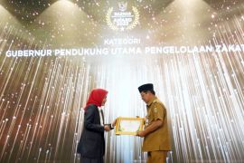 Gubernur Kalsel raih penghargaan Baznas kategori pendukung utama pengelolaan zakat