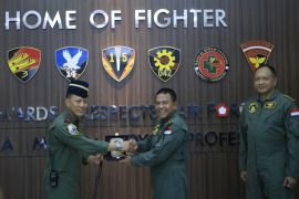 TNI AU anugerahkan Wing Penerbang Kehormatan untuk Wamenhan dan Kasal