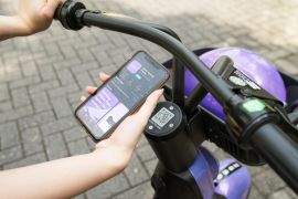 Sepeda listrik "Beam Mobility' ujicoba di Legian