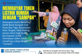 Membayar token listrik rumah dengan "sampah"
