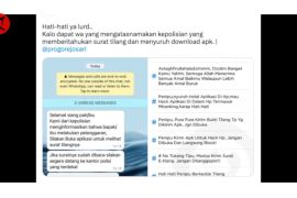 Waspadai penipuan dengan modus surat tilang di aplikasi pesan instan