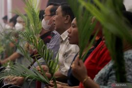 Gereja Katolik Regina Pacis Tanjungpandan siap gelar Minggu Palma