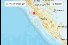 Gempa magnitudo 6,4 terjadi di Padang Sidempuan