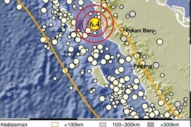 Gempa berkekuatan 6,4 SR terasa Kota Padang (Video)