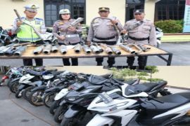 Polres Tebing Tinggi amankan 36 sepeda motor