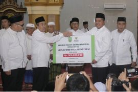 Bupati Alfedri sambut kunjungan Safari Ramadan Gubri Syamsuar di Tualang