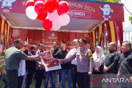 KPU Bangka Tengah gelar kirab Pemilu 2024
