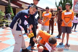 Rekonstruksi kasus pembunuhan di Taput tampilkan 22 adegan