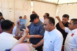 Stabilitasi harga, Projo gelar pasar murah di Tangerang