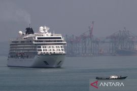 Kapal Pesiar MS Viking Mars lanjutkan perjalan ke Pelabuhan Tanjung Emas