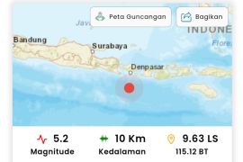 Tercatat dua gempa di Bali akibat aktivitas subduksi lempeng
