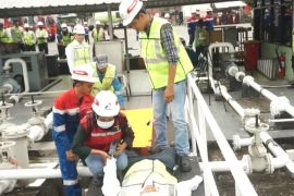 PT Pertamina Papua adakan simulasi penanganan kebocoran avtur
