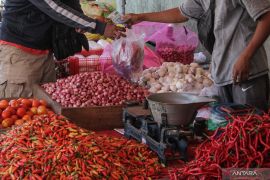 Dishanpang Kalteng: Harga sejumlah pangan strategis turun pasca libur Lebaran