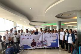 Angkasa Pura I melepas 150 orang pemudik bersama BUMN 2023