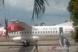 ARUS MUDIK - Penumpang pesawat di Bandara Tanah Bumbu meningkat 67 persen