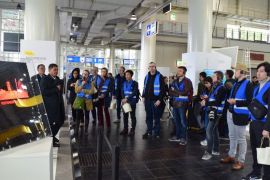 Seratusan jurnalis internasional berkunjung ke Pavilion Indonesia di Hannover Messe 2023.